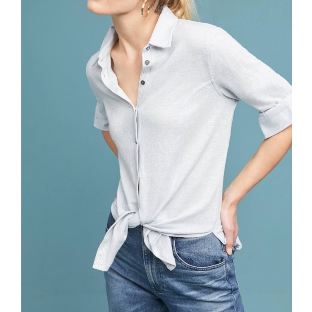 NWT Marissa Knit Buttondown - Picture 2 of 2